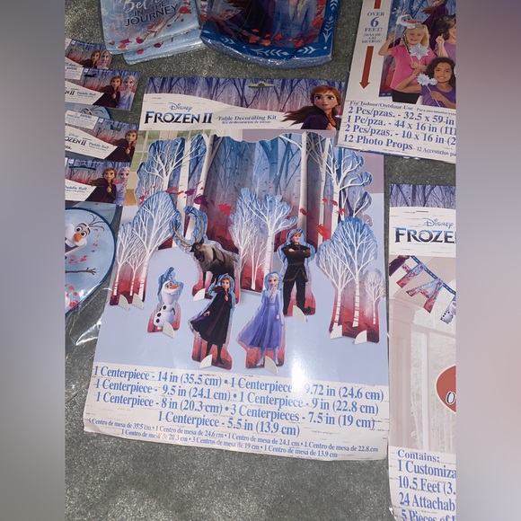 Disney Frozen Celebration birthday party Kit with Blue and Purple Accents